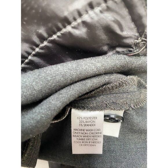 Ann Taylor LOFT Charcoal Gray Kate Curvy Fit Straight Leg Sz 6 - Picture 4 of 9